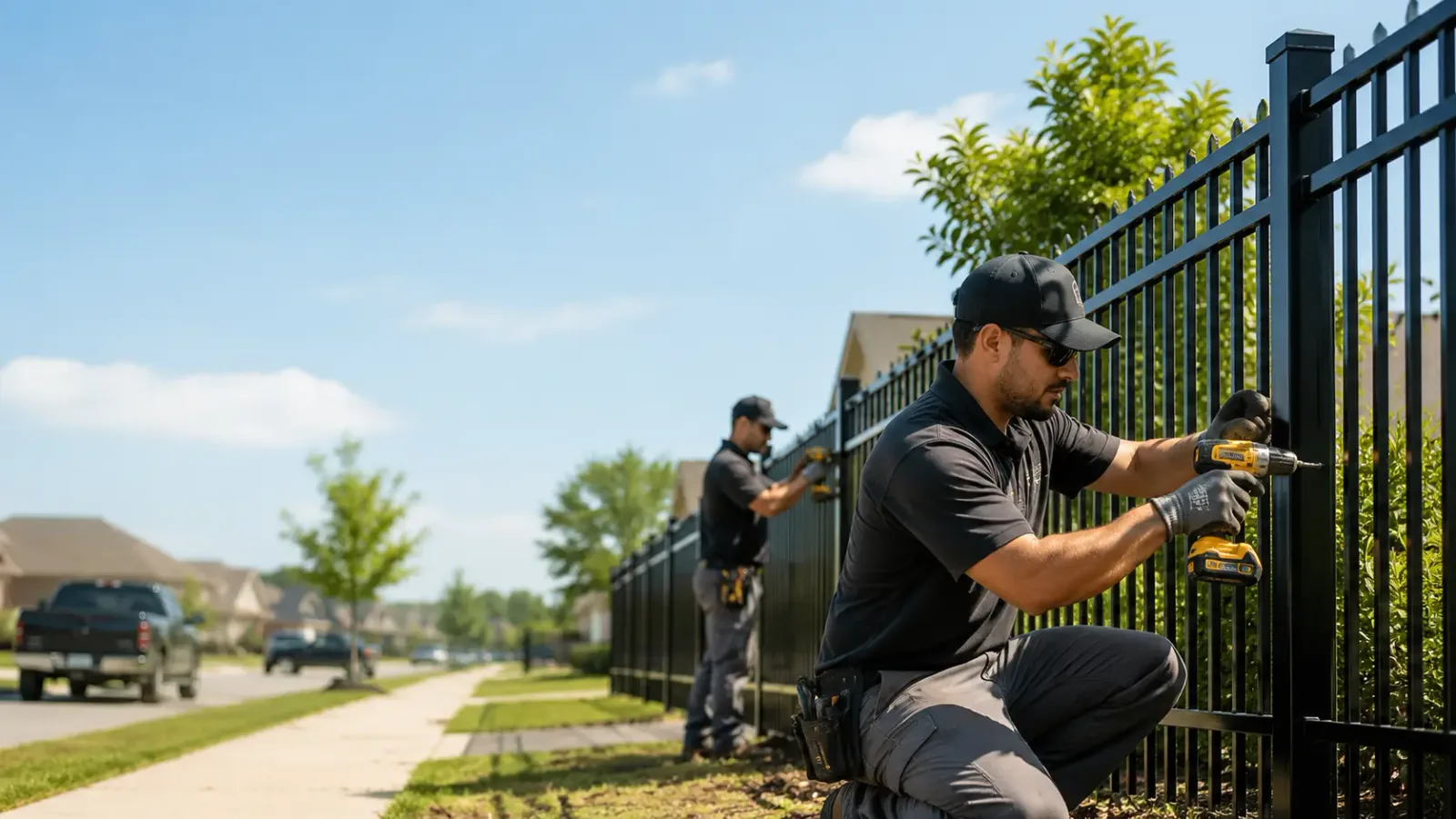 Metal Fence Installation in Thompsons Station, TN